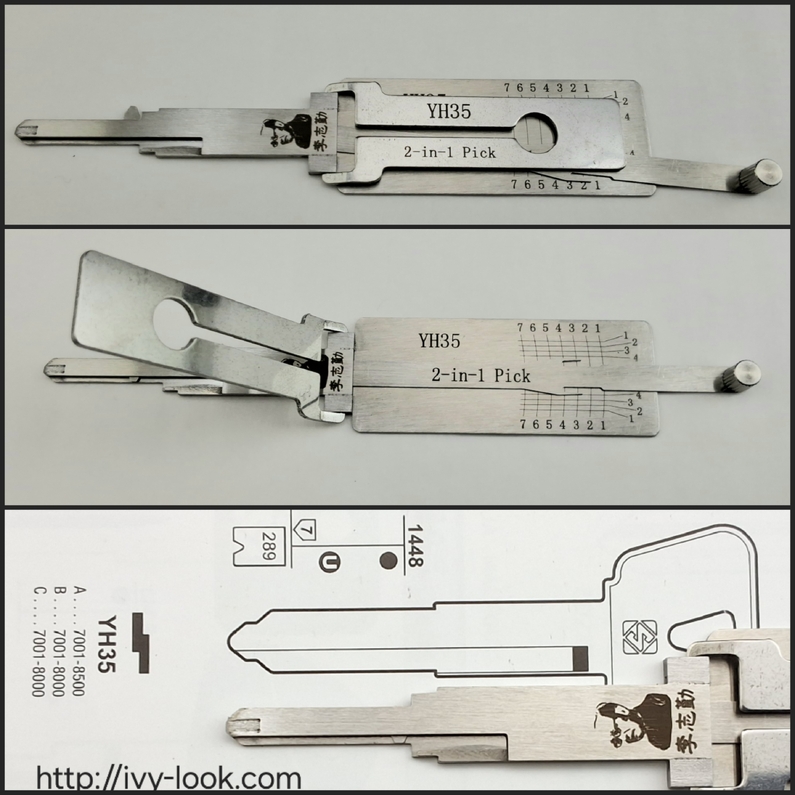 ivylook 鍵屋さん、ロードサービスさん応援サイト ❷SMART,LISHI 2in1 ピック＆デコーダー 国産車