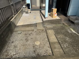 鴻巣市戸建物件のコンクリートブロック等の処分画像