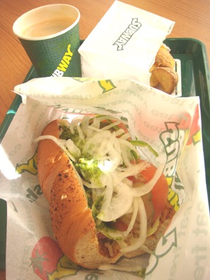SUBWAYで朝サンド画像