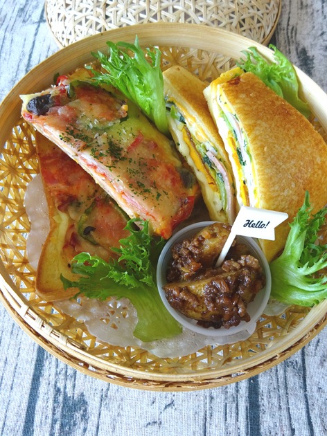 週末ホットサンド弁当画像