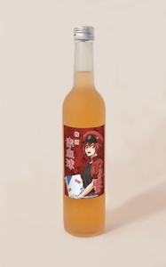 【予約販売】『はたらく細胞』日本酒シリーズ　木札付き梅酒　赤血球　