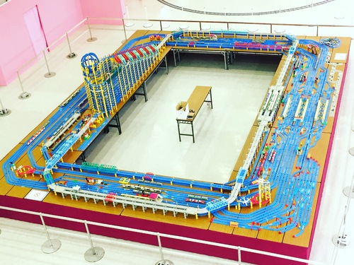 プラレール線路高架レイアウトタワー制作例参考出品