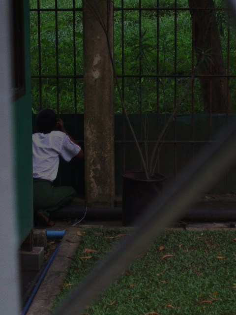 帳の下りた公園はカップル達のパラダイス