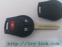 ニッサン M396 輸出仕様   パニックボタン付 新型3ボタンキーレス補修用キー １本