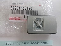 品番89904-28490 ＩＤ７１　４ボタン　アイシスZGM1,ノア ヴォクシーZRR7,エスティマACR5 GSR5,アルファード ヴェルファイア/HV ANH20 GGH2 両側スライドドア 