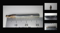 KEYLINE VERSA V003キーマシンカッター 4ｍｍ軸、長さ33ｍｍ、先端2.5mm ３枚刃