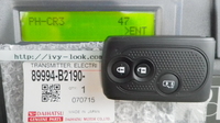 ダイハツスマートキー純正　プッシュスタート用　片側スライド3ボタン　ID47 部品番号89994-B2190