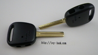 トヨタ サイド2ボタン MT-6.ＴＯＹ４８ ，内溝ショートキーレス用 キーカバー ブラン クキー 2本セット(横2ボタン)