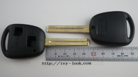 トヨタ2ボタン キーレス ブランクキーTOY40、 MT-2　内溝ロング２本セット