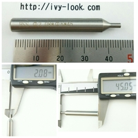 2mmカッター用 キーマシーンガイド　先端2.08ｍｍ　長さ45mm ６ｍｍ軸