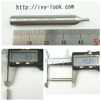 1.5mmカッター用 キーマシーンガイド　先端1.55ｍｍ　長さ45mm ６ｍｍ軸