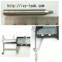 2.5mmカッター用 キーマシーンガイド　先端2.6ｍｍ　長さ45mm ６ｍｍ軸