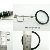 レンズ35mm  クリップ径約12mm～14mm  脱着式 ルーペ(レンズの枠の色に変更があります)
