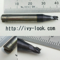 W１２９ カーバイト カッター SILCA QUATTROCODE 、 TRIAX 適合 スロット付、先端3.0mm、長さ40mm,軸6Ф 4枚刃 （silca F30 代用可能） 