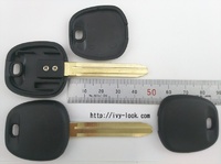 トヨタＭ３８２ イモビ用ブランクキー2本セット(チップ無し)