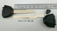カワサキ  KW14 イモビライザーキー シェル 左側１本溝  ２本セット（長い場合は、先端カットして使用）      