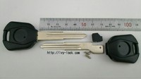 ホンダ  HON70  イモビライザーキー シェル 左側２本溝  ２本セット （ロゴシール無し）