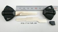 スズキ SZ17R  三角ヘッド イモビライザーキーシェル  右側2本溝   ２本セット （ロゴシール無し） 