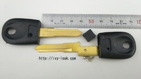 ドゥカティ  KW17  普通溝　イモビ用ブランクキー黒ヘッド　2本セット（ロゴシール無し）