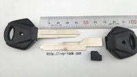 ヤマハ  YH35R  首短 イモビライザーキーシェル 右側ショート１本溝  ２本セット（ロゴシール無し）