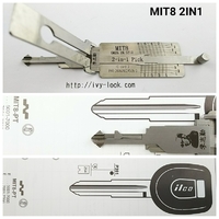 ミツビシM362、イスズM391、スズキM371、MIT8、8カット用 2本溝、溝有り無し兼用 ２ＩＮ１ LISHI 製          