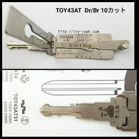 【トヨタ,ヒノ,M382  10カット】TOY43AT  Dr/Bt  2IN1Pick  ドア、トランク用    8カット3～10番ピン  ピック&デコーダー (開錠&段差読取り)    LISHI