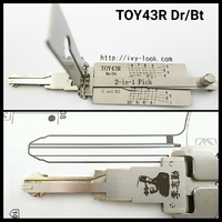 【M382逆溝10カット スバル.GM　HUMMER　H3】 ドア、トランク 3～10ピン用　ＴＯＹ43Ｒ 2IN1 ピック&デコーダー LISHI