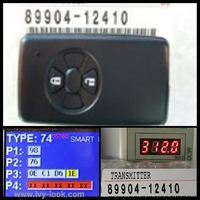 品番89904-12410　ＩＤ７４　トヨタ純正2ボタンプッシュスマートキー  ヴァンガード、RAV4