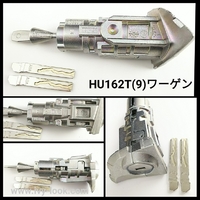 HU162T(9) U-Shin 製  ワーゲンGOLF7  VW37X 純正　  左側サイドカット  交換、練習用   左ドアキーシリンダー １個 キー２本付   パサート、トゥーランなどに採用