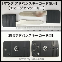 マツダ アドバンス キーカード型用チップ無しブ ランクキー2本セット