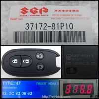 品番  37172-81P10 ソリオ型式MA46S/MA46S年式2015/07～  スマートキー4ボタン 