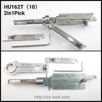 【ワーゲン/アウディ】HU162T(10)  右側溝   LISHI製　2in1 ピック＆デコーダ【 新型、旧型車　兼用テンション交換式】