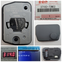 スズキ、マツダOEM　グレー色トランスミッター　ID47 1ボタン　部品番号37182-72M02     1個