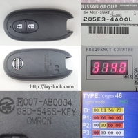 nissan モコ（MG33S　SA2型）/ROOX （ML21S　VA0型）全車　スズキOEM 品番285E3-4A00L　2ボタンスマートキー　１個  ［エマージェンシーキー付］  