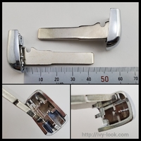 JEEP/クライスラー/ダッジ 　内溝SIP22 シルバーメタルヘッド　スマートキー用キーブランク 2本セット