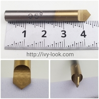 汎用 ディンプキーカッター １枚刃 材質HSS 95° /6mm軸 /長さ45mm