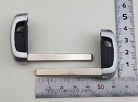 フォード 内溝 シルバー/黒ヘッド スマートキー用エマージェンシーキー２本セット