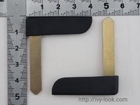 ルノー　カードキー用エマージェンシーキー　黒ヘッド小　2本セット