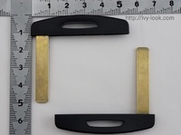 ルノー　内溝カードキー用エマージェンシーキー　黒ヘッド大　2本セット