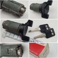 【純正 長期在庫品】GM 1990年代 ～  黒色 ノブ付き  6カットサイドバー イグニションシリンダー