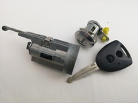 【中古品】 M357 DH4R  ダイハツ ミライース ドア右(キーウェイ出て狭いタイプ)、イグニションキーシリンダーセット【キーレス基盤無し】 