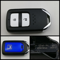 【中古品 】品番72147-T5C-J01 ホンダ  ロゴ面青   プッシュスタート用 スマートキー
