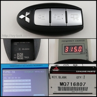 日産OEMミツビシ EKスペースB34A 2020/03～ 片側スライド3ボタン オペレーションキー部品番号MQ716807