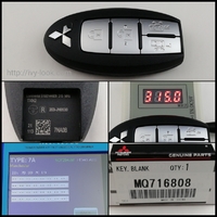 日産OEMミツビシ EKスペースB34A 2020/03～ 両側スライド4ボタン オペレーションキー部品番号MQ716808