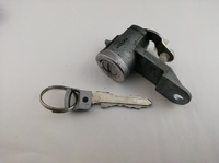 【中古品 純正】スズキワゴンR  HU87/M421 右ドアシリンダー   シルバーヘッド小エマージェンシーキー付