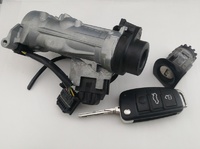 【中古品】アウディ純正  HU66 運転席ドア/イグニッションシリンダーセット キーレス付き