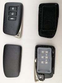  新型レクサス ハッチバック3ボタン スマートキー補修用ハウジング  ロゴ部へこみ無し ２個セット