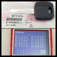 イスズ 純正 ID8A   M431 黒ヘッド イモビライザーブランクキー 部品番号 8-97676619-0  1本