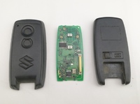 【中古品 ボタン表示消え】スズキ ワゴンR ツイストノブ用 2ボタン スマートキー 1個