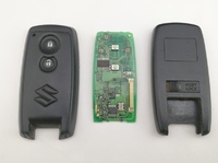 【中古品 ボタンスレ有り】スズキ ワゴンR ツイストノブ用 2ボタン スマートキー 1個